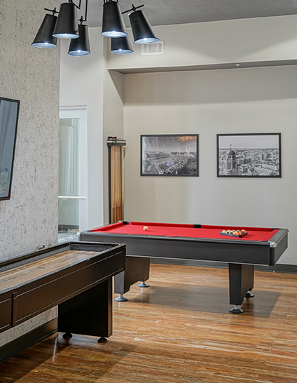 clubhouse with a pool table